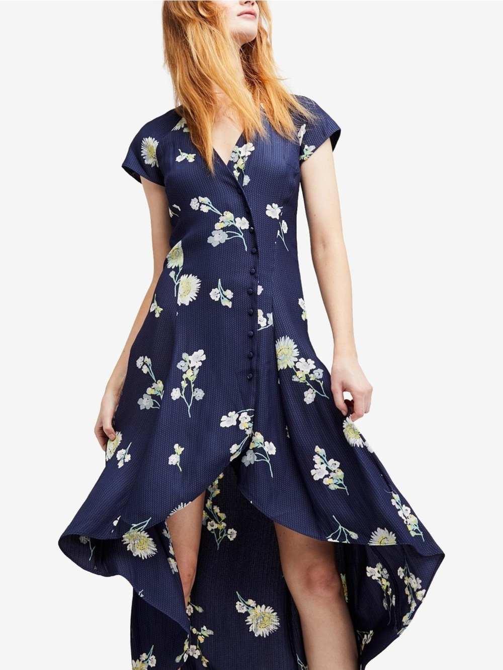 Free People Lost in You Floral Midi Dress